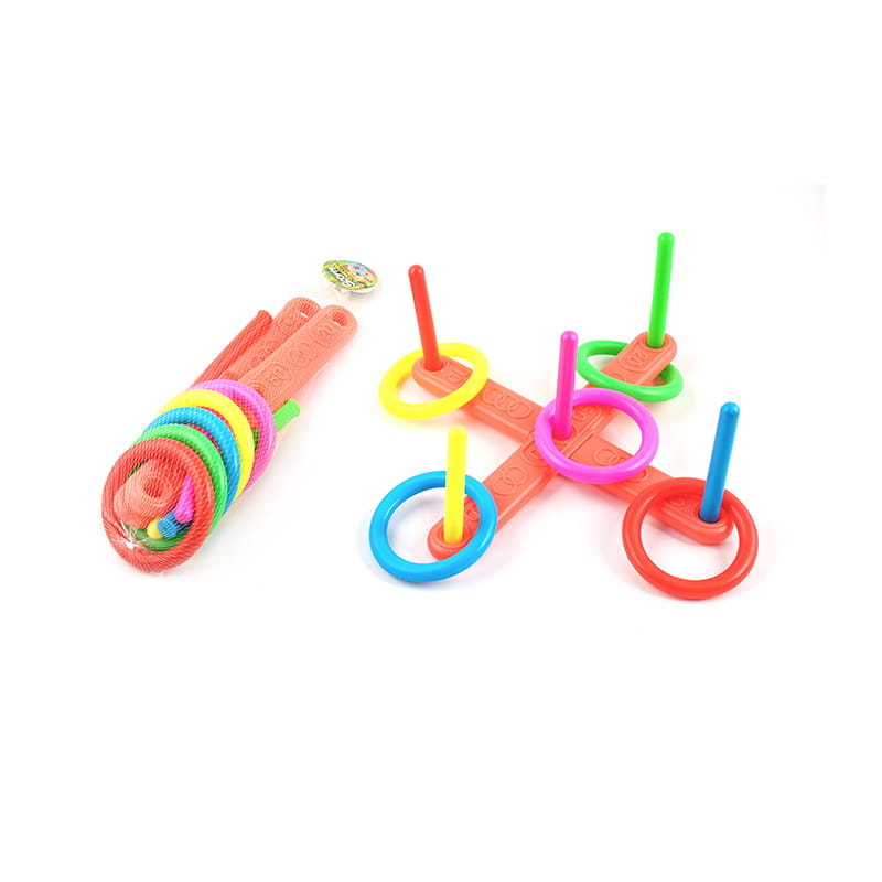 Mainan permainan cincin penyaliban plastik